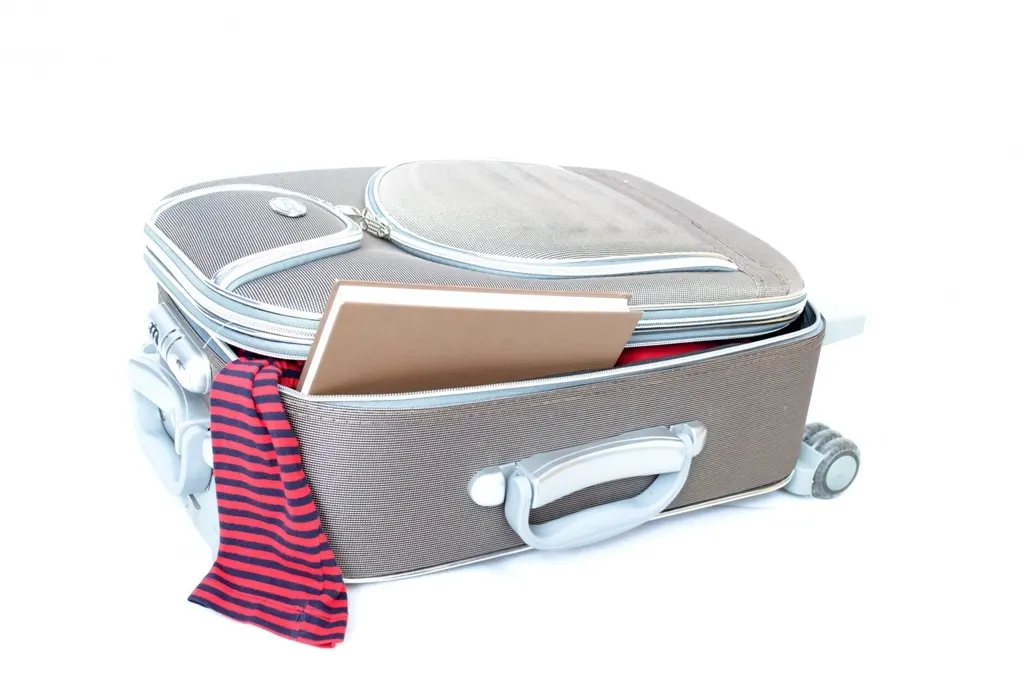 Packed suitcase ready for a holiday — the moment to run a pre-trip home security checklist